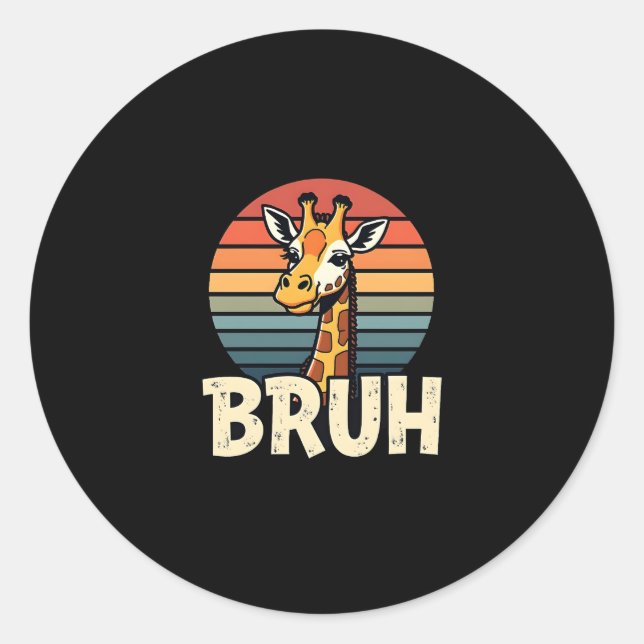 Adesivo Funny Animal Giraffe Meme Face Festive Xmas T-Shir (Frente)