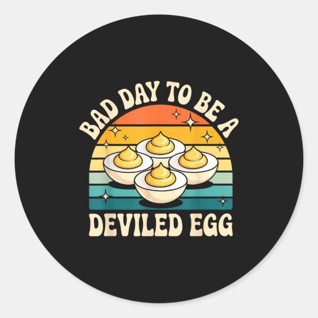 Adesivo Funny Bad Day To Be A Deviled Egg Meme  (Frente)