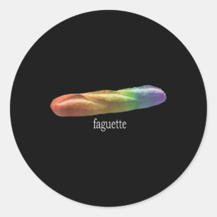 Adesivo Funny Baguette Rainbow Faguette Lgbt Pride Mês