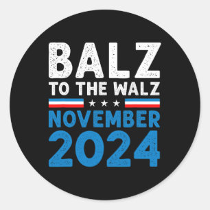 Adesivo Funny Balz Para Walz Kamala Harris Tim Walz 2024