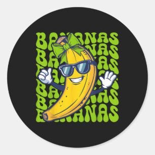 Adesivo Funny Banana Name Banana Fruta Lover Personalizado