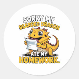 Adesivo Funny Bearded Dragon Cute Reptile Lover Gift