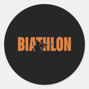 Adesivo Funny Biathlon Biathlete Saping Skiting Target Sp