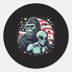 Adesivo Funny Bigfoot SasquatAlienígena Amp Bigfoot Bandei