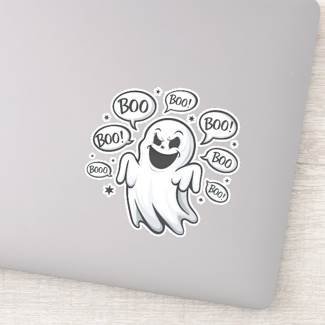 Adesivo Funny Boo Ghost (Detalhe)