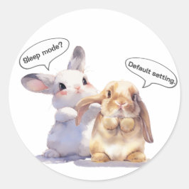 Adesivo Funny Bunny sticker – Sleep Mode vs Default