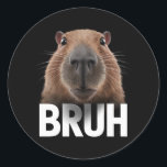 Adesivo Funny Capybara Bruh<br><div class="desc">Funny Capybara Bruh</div>