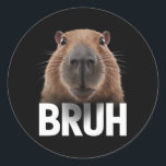 Adesivo Funny Capybara Bruh<br><div class="desc">Funny Capybara Bruh</div>