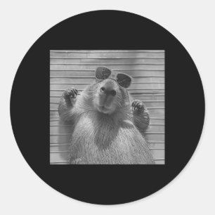 Adesivo Funny Capybara Oferta Legal Capybara Selfie Mens W