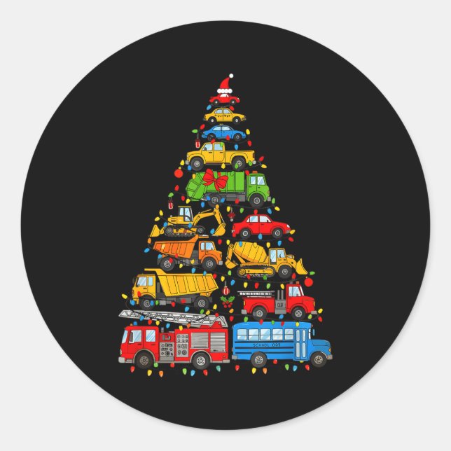 Adesivo Funny Car Christmas Tree Xmas Light Boys Kids Todd (Frente)