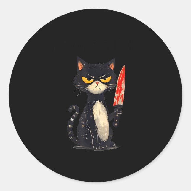 Adesivo Funny Cat Meme I Require Snacks Design Men Women  (Frente)