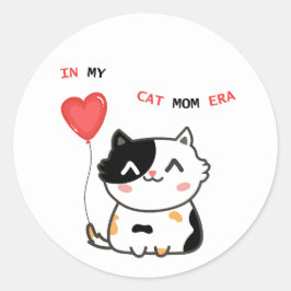 Adesivo Funny Cat Mom Era