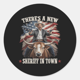 Adesivo Funny Chad Bianco Cowboy Bianco Para O Gov Da Cali
