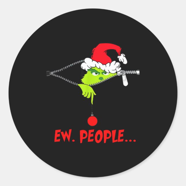 Adesivo Funny Christmas Ew People Men Women Kid Boys Girls (Frente)