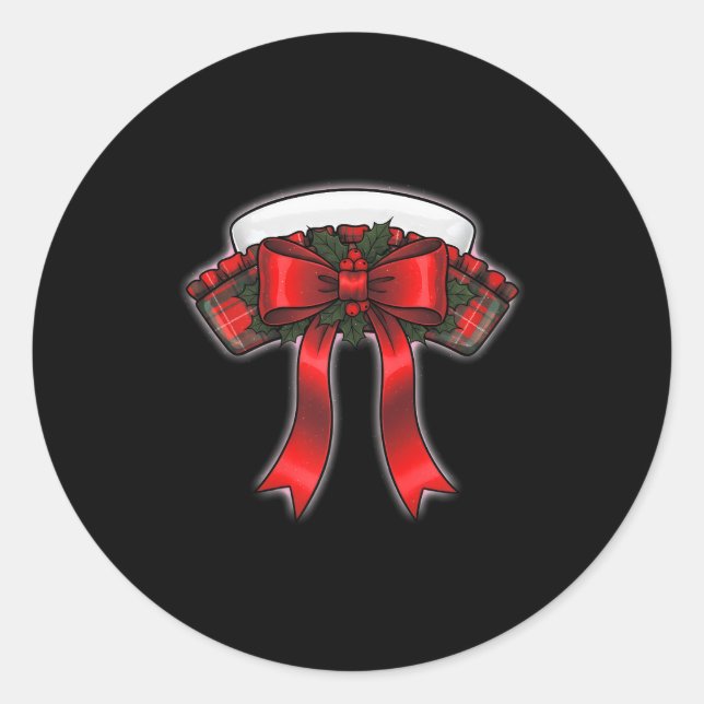 Adesivo Funny Christmas Nurse Nursing Cap Women Girls  (Frente)