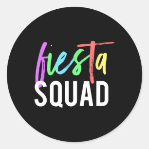 Adesivo Funny Cinco De Mayo Fiesta Squad Design Para Parti