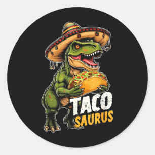 Adesivo Funny Cinco De Mayo Tacosaurus Taco Dinosaur T Rex