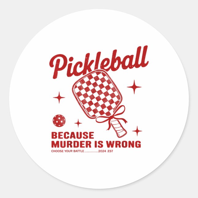 Adesivo Funny Ckle Ball Outfit Women, Retro Ckleball Dink  (Frente)