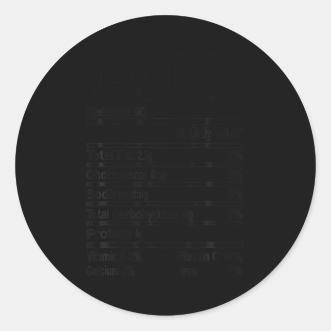 Adesivo Funny Corn Nutrition Thanksgiving Costume  (Frente)