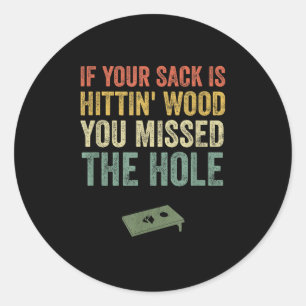 Adesivo Funny Cornhole Vintage Team Gift