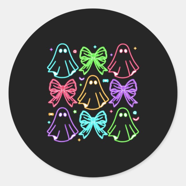 Adesivo Funny Cute Boo Ghost Soky Season Glow In Halloween (Frente)