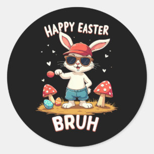 Adesivo Funny Dabbing Bunny Felz pascoa Bruh