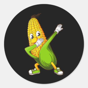 Adesivo Funny Dabbing Corn Gift Cut Dancing Farms Homens W