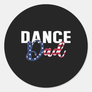Adesivo Funny Dance Pai Dancing Prop American Flag Orud F