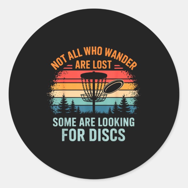 Adesivo Funny Disc Golf Art For Men Women Disc Golfer Play (Frente)
