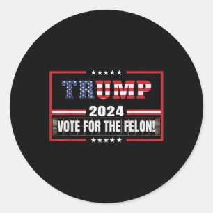 Adesivo Funny Donald Trump Apoiador 2024 Votação A Favor D