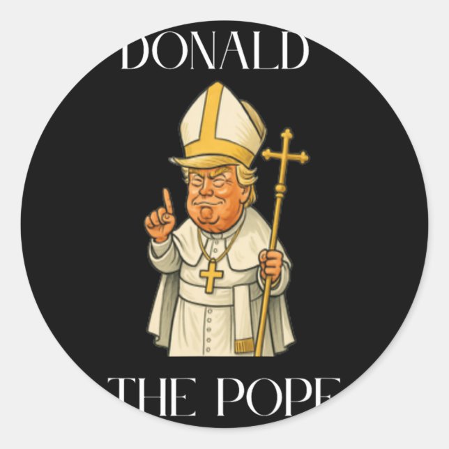 Adesivo Funny Donald Trump Pope (Frente)
