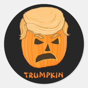 Adesivo Funny Donald Trumpkin Pumpkin Jack-o-lantern