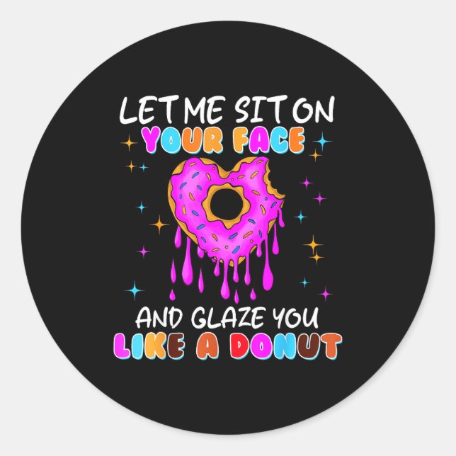 Adesivo Funny Donut Inappropriate Shirts For Women Adult H (Frente)