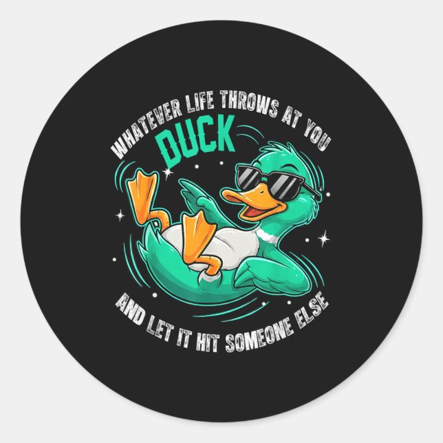 Adesivo Funny Duck Graphic Tees Men Women Teens Funny Quot (Frente)