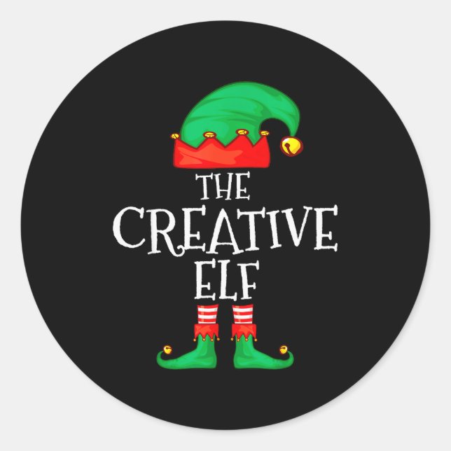 Adesivo Funny Elf Family Christmas Creative Elf Sweater Me (Frente)