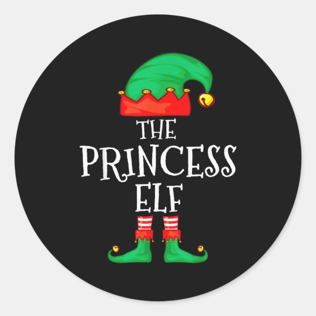 Adesivo Funny Elf Family Christmas Princess Elf Sweater Me (Frente)