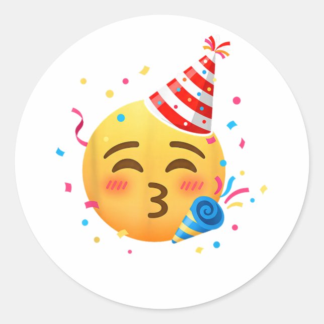 Adesivo Funny Emoticon Party (Frente)