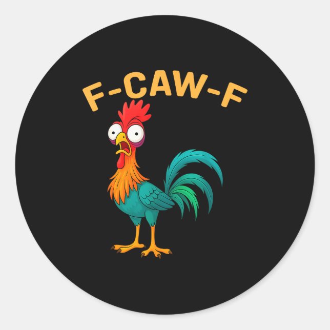 Adesivo Funny F-caw-f Chicken Fcawf Chicken  (Frente)