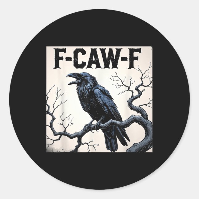 Adesivo Funny F-caw-f Crow (Frente)