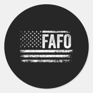 Adesivo Funny Fafo Trump American Flag Fafo Us Flag Vintag