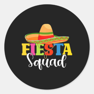 Adesivo Funny Fiesta Squad Cinco De Mayo Partido Mexicano 