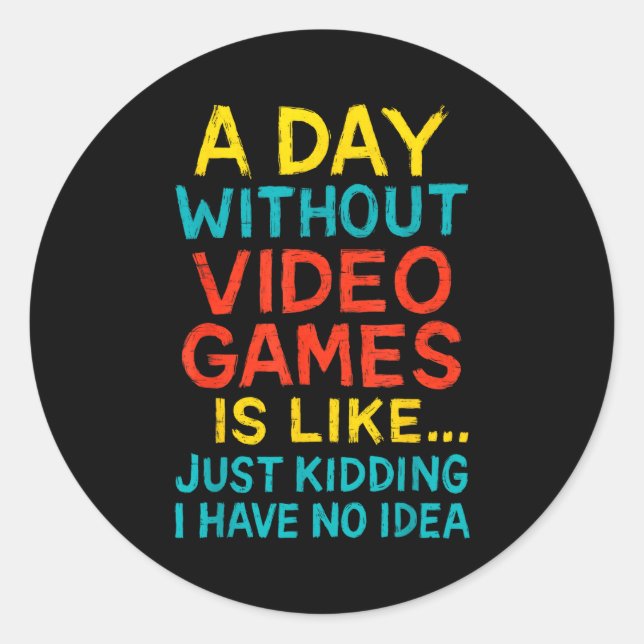 Adesivo Funny Gamer Graphic Tee Men Boys Teens Video Gamin (Frente)