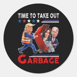 Adesivo Funny Garge Para Trump 2024 - Hora de Levar Para F