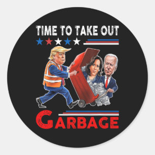 Adesivo Funny Garge Para Trump 2024 - Hora de Tirar o 