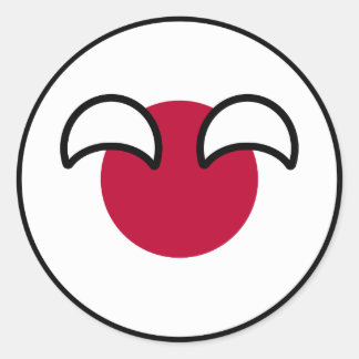 Adesivo Funny Geeky Japão Countryball Flag
