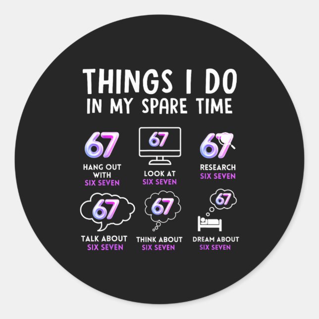 Adesivo Funny Gen Alpha Lover Trend Fan Modern Youth Humor (Frente)