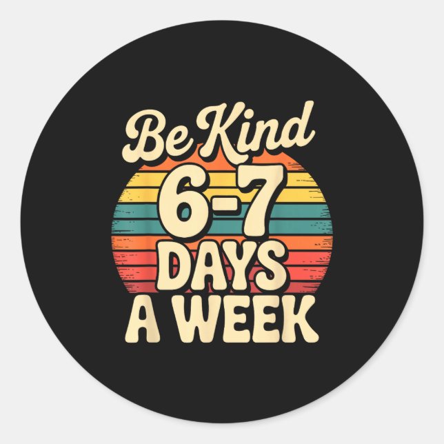 Adesivo Funny Gen Alpha Meme Slang 67 Six Seven  (Frente)