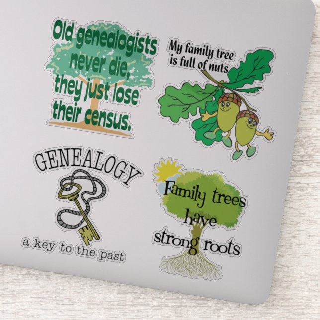 Adesivo Funny Genealogia Sayings Vinyl (Detalhe)