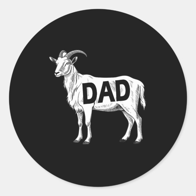 Adesivo Funny Goat Gift Dad Sarcastic Graphic  (Frente)