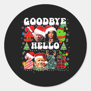 Adesivo Funny Good 2024 Hello 2025 Funny Kamala & Trump Pr